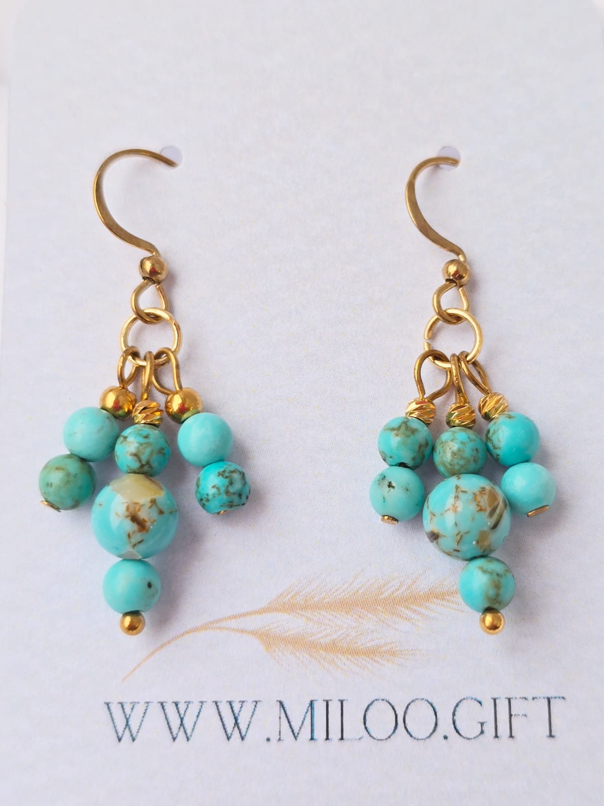 Kolczyki z turkusem