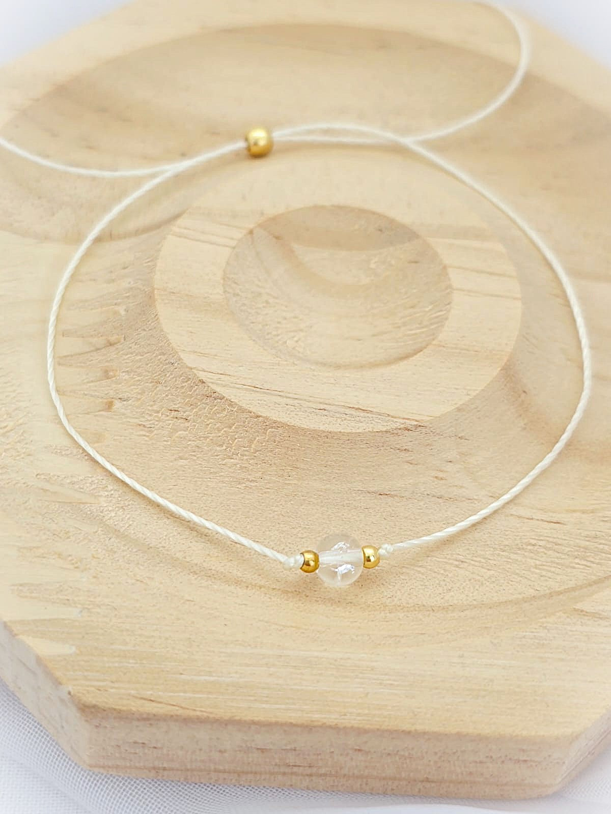 Bransoletka- z kryształem górskim- Kamienie Naturalne | Miloo