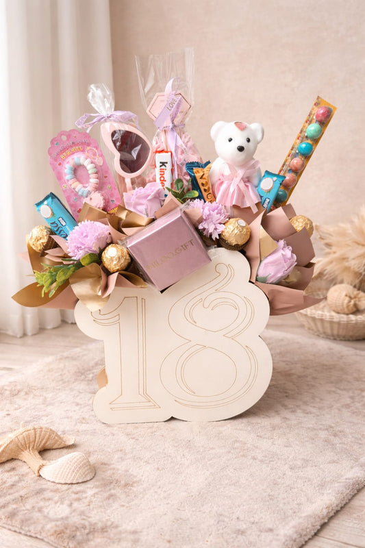 🎉 Pudełko w kształcie liczby 18 do samodzielnej aranżacji | Box na 18 urodziny DIY