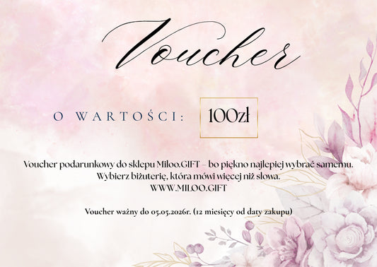 Voucher podarunkowy – 100 zł (wersja papierowa)