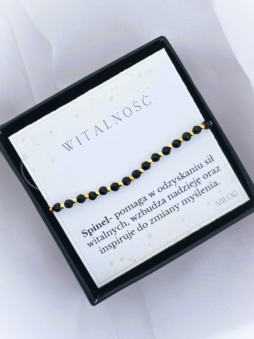 Bransoletka- witalność- spinel