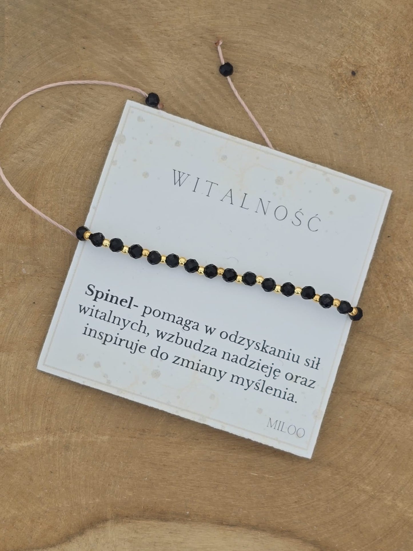Bransoletka- witalność- spinel