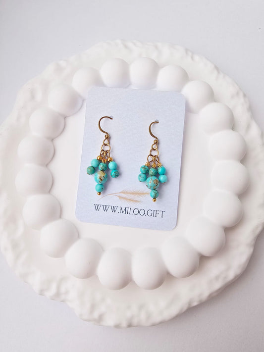 Kolczyki z turkusem