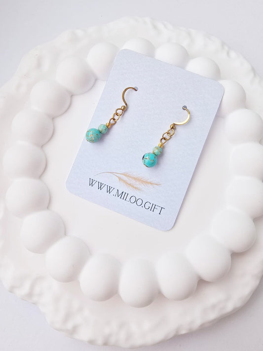 Kolczyki z turkusem