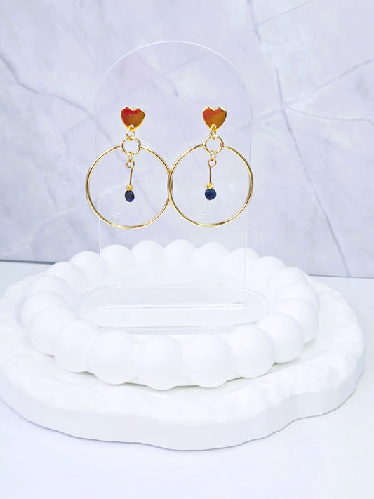 Kolczyki handmade z lapisem lazuli