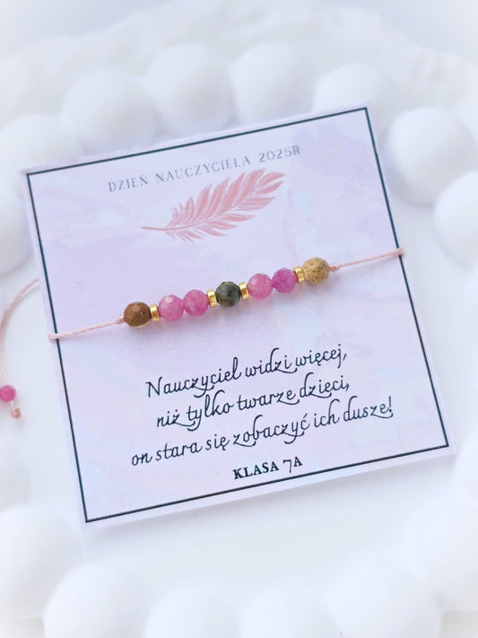 Różowy turmalin, jaspis brązowy, jaspis Afrykański