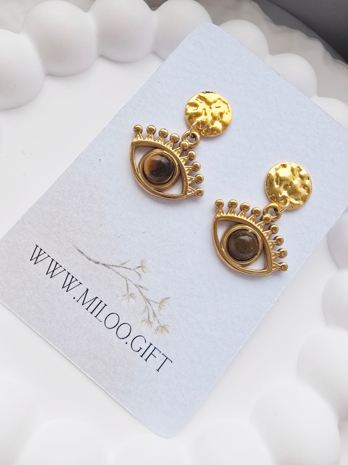 Kolczyki- tygrysie oko