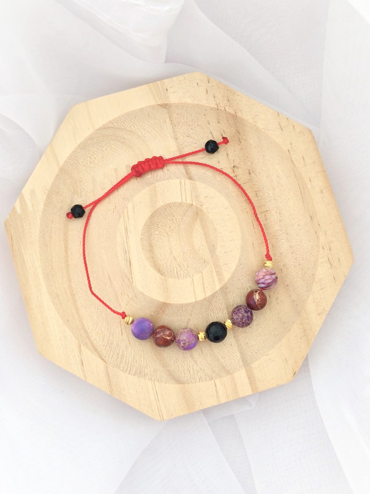 bransoletki dla mamy i córki- jaspis cesarski i onyks