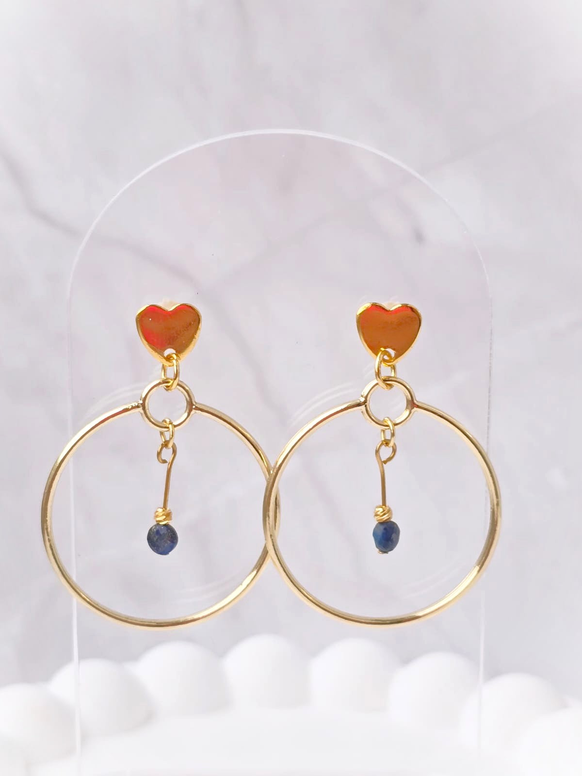 Kolczyki handmade z lapisem lazuli