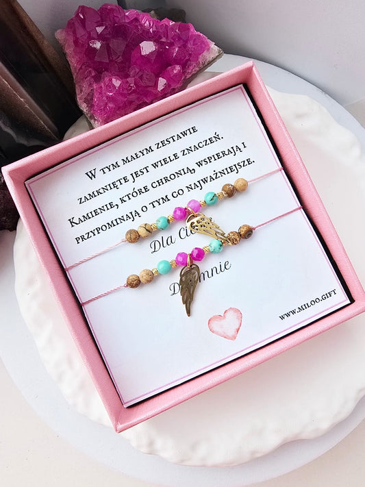 Bransoletki- z Jaspisem brązowym, turkusem i turmalinem - Kamienie Naturalne | Miloo