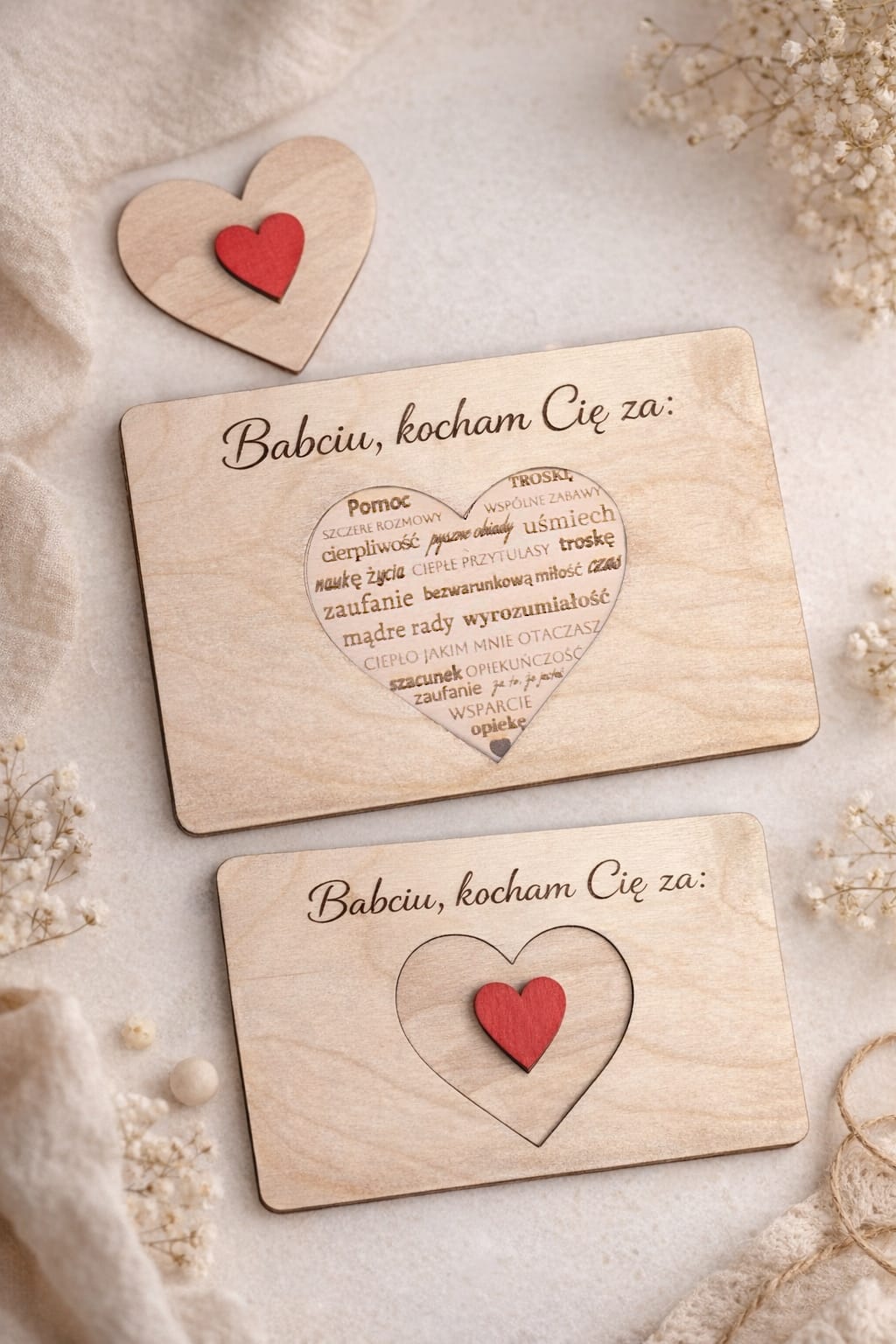 "Kartka" Na dzień babci- drewno |Miloo. gift
