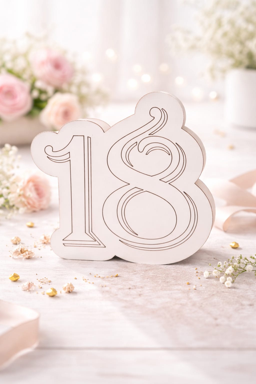 🎉 Pudełko w kształcie liczby 18 do samodzielnej aranżacji | Box na 18 urodziny DIY